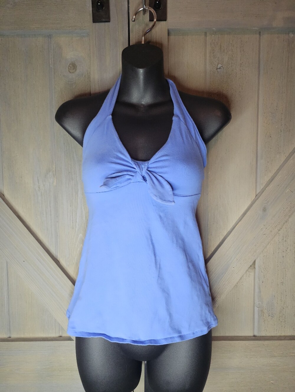 Y2k Victoria's Secret Bra Tops Blue Halter Tank Top sz XS